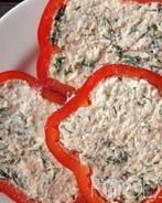 Перец фаршированный творогом