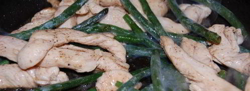 стручковая фасоль под сливочным соусом. Шаг 4