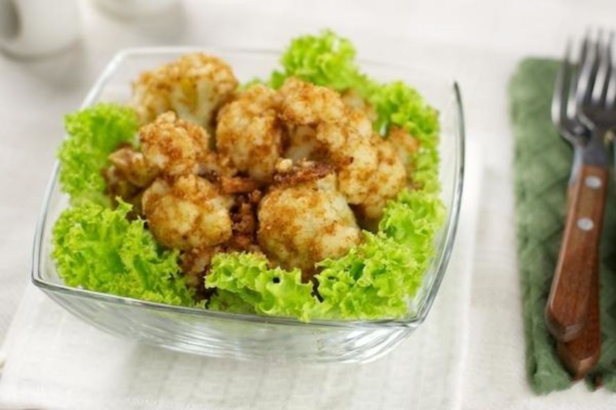 Рецепт цветная капуста с чесночно-сметанным соусом