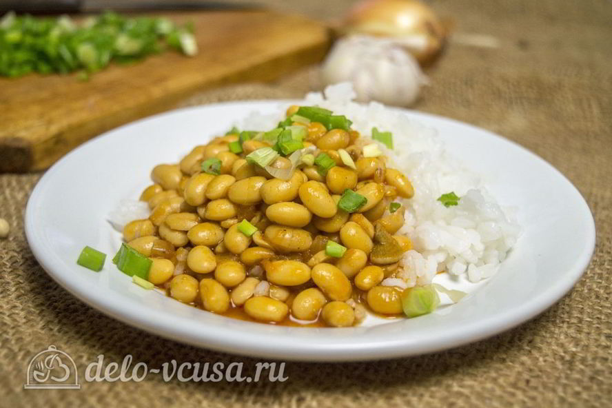 Рецепт тушеная соя