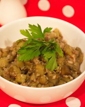 Тушеные баклажаны с фаршем