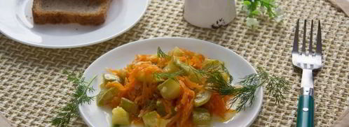 тушеные кабачки с морковью в мультиварке. Шаг 8