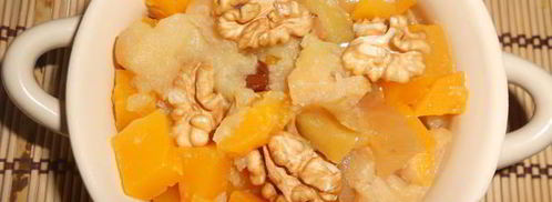 тыква тушеная с яблоками и айвой. Шаг 6