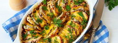 тыква, запеченная с картошкой в духовке. Шаг 11