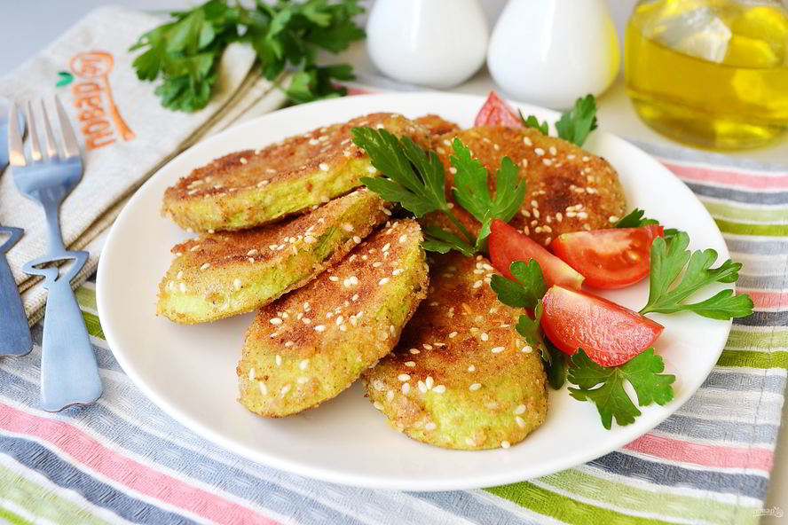 Рецепт вегетарианские отбивные из кабачков