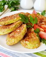 Вегетарианские отбивные из кабачков