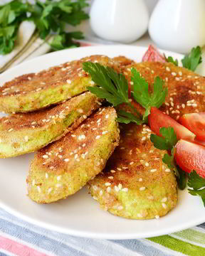 Вегетарианские отбивные из кабачков