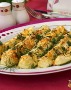 Запеченные кабачки с сыром