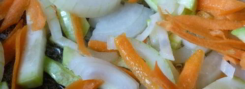 жареная капуста с кабачками. Шаг 2