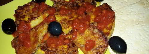 жареная тыква с томатным соусом napoletana. Шаг 3