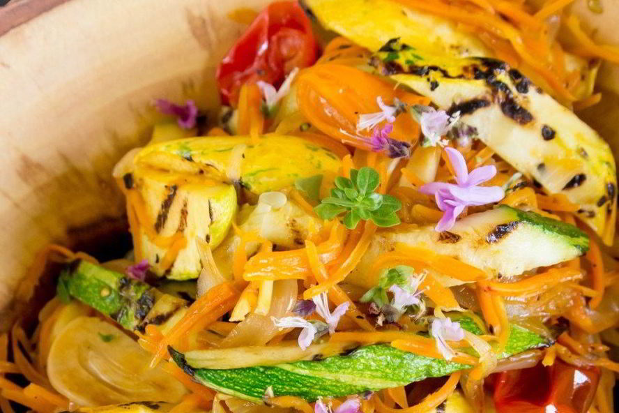 Рецепт овощная лапша из кабачков и моркови