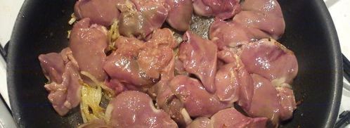 бантики с куриной печенью. Шаг 2