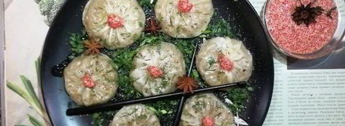 гедза с паштетом из тунца и куриной печенью. Шаг 17