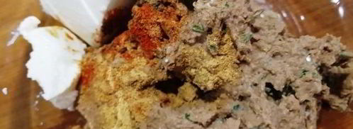 гедза с паштетом из тунца и куриной печенью. Шаг 5