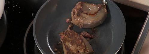 говяжья печенка с гречотто и соусом из огурца. Шаг 3