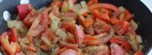 куриная печень с овощами. Шаг 5