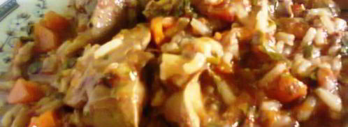 куриная печень с рисом. Шаг 9