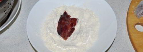 куриная печень с винно-медовым соусом. Шаг 3