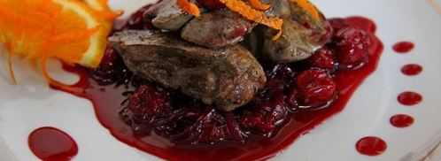 куриная печень с вишневым соусом. Шаг 6