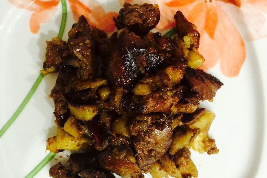 Рецепт куриная печень в сладком соусе