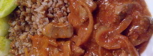 куриная печень в томатном соусе. Шаг 7