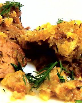 Куриная печень в узелке