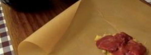 куриная печень в узелке. Шаг 2