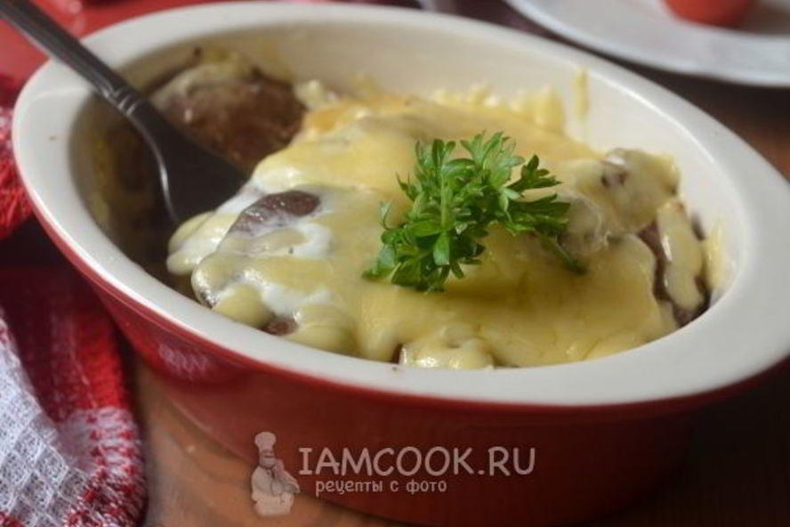 Рецепт куриная печень запеченная с сыром