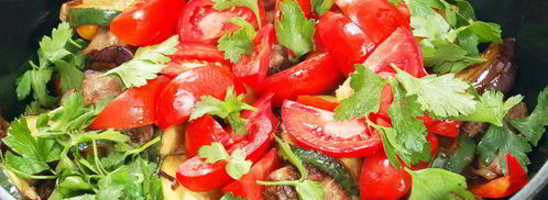 куриная печенка с овощами. Шаг 6