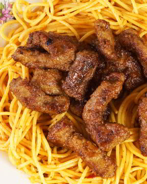 Печень говядины в коньяке