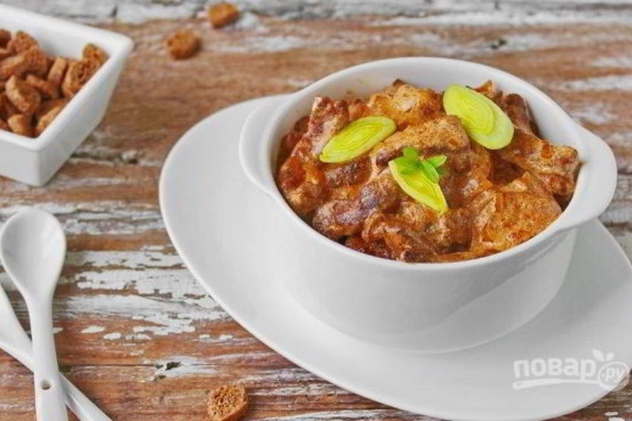 Рецепт печень говядины