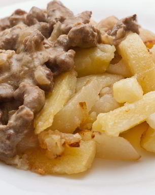 Печень говяжья по-строгановски