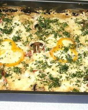 Печень говяжья с овощами