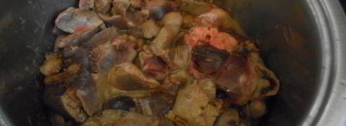 печень кролика в сливочном соусе. Шаг 3