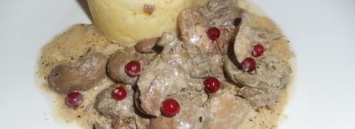 печень кролика в сливочном соусе. Шаг 6