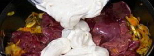 печень куриная жареная с подливкой. Шаг 6