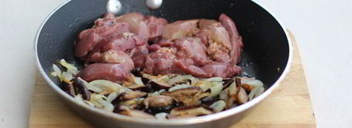 печень с грибами. Шаг 4