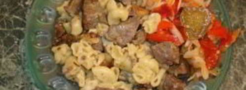 печень с макаронами в мультиварке. Шаг 4