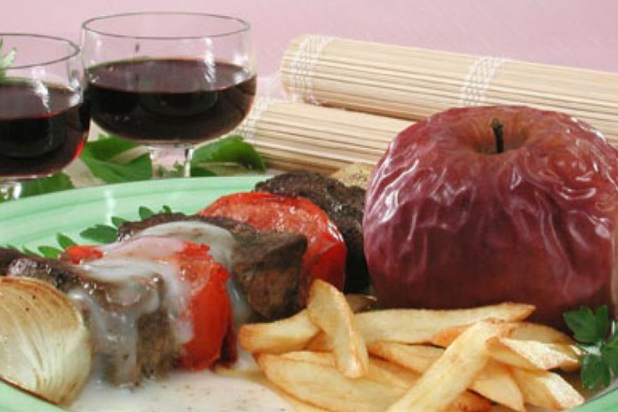 Рецепт печень с сырным соусом