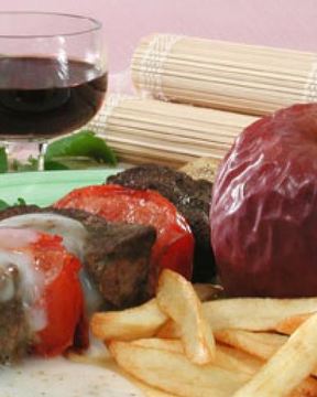 Печень с сырным соусом