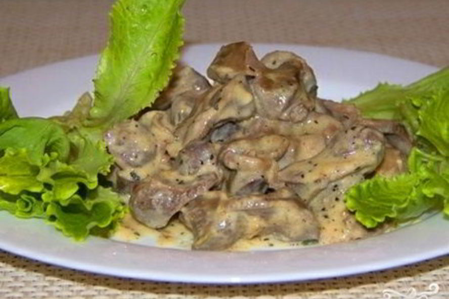 Рецепт печень в сметане в мультиварке