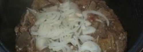 печень в сметане в мультиварке. Шаг 5