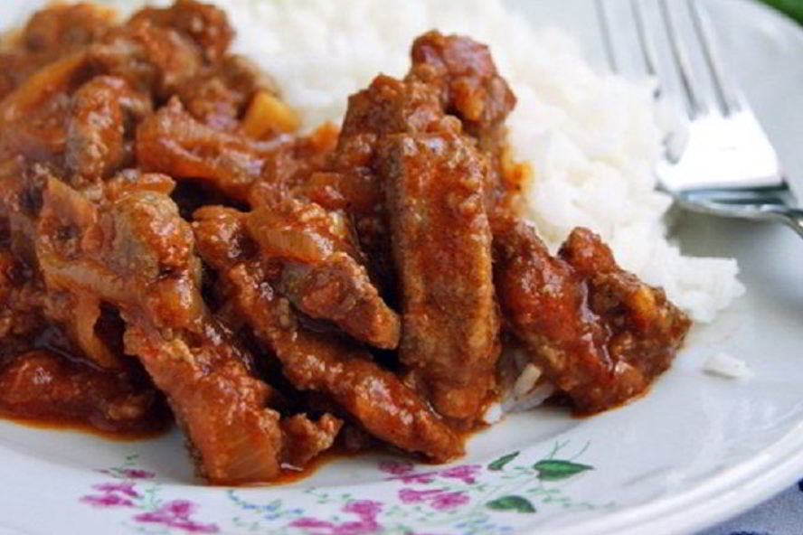 Рецепт печени в соусе