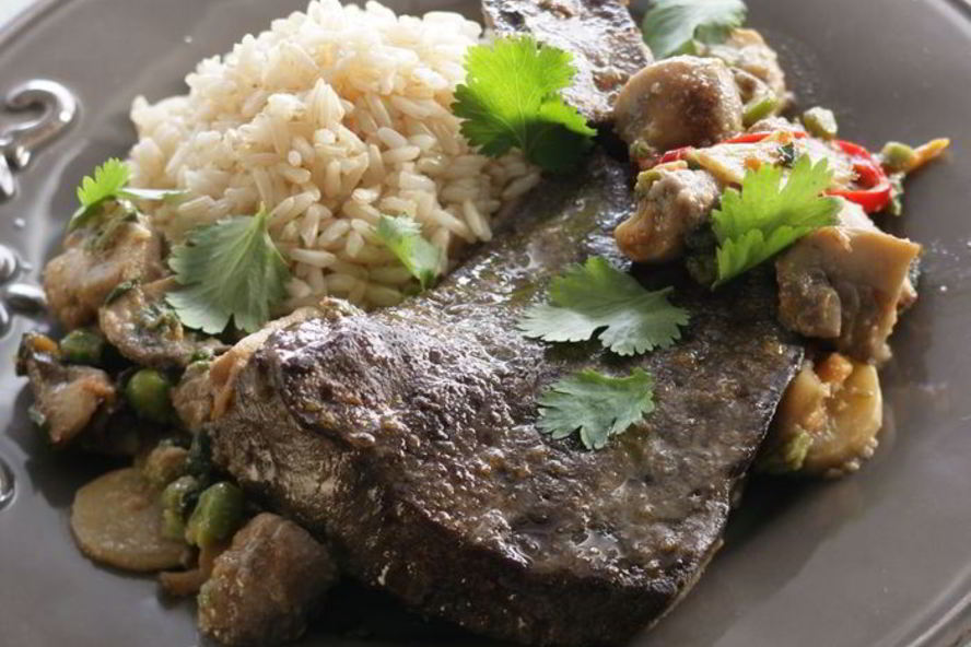 Рецепт телячьей печени с овощами по-азиатсков