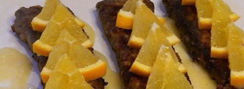 жареная печень с апельсинами. Шаг 8