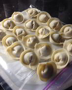 Пельмени c курицей и грибами