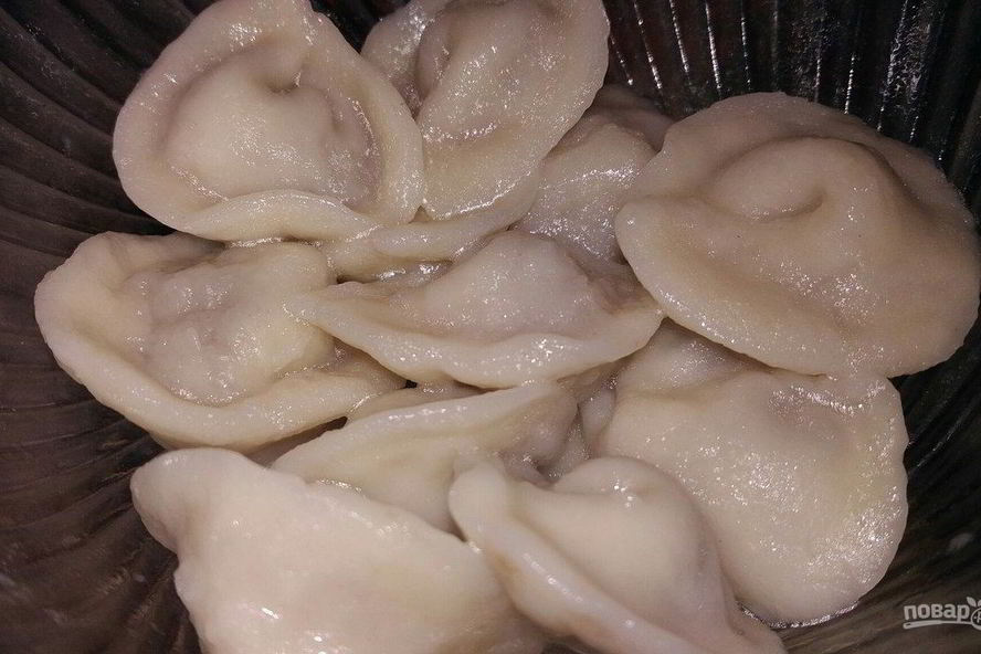 Рецепт пельмени из говяжьего фарша с луком