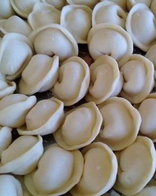 Пельмени из щуки с салом