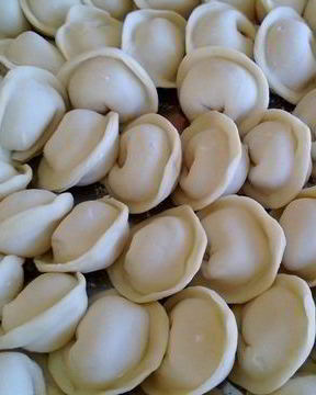 Пельмени из щуки с салом