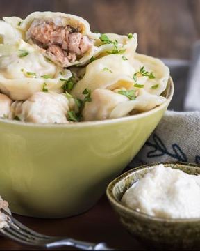 Пельмени с рыбой